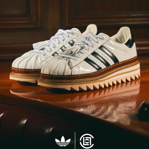 Clot x 陈冠希联名！！AD Superstar 贝壳头锯齿底系列低帮布洛克雕花百搭休闲运动鞋 商品图0