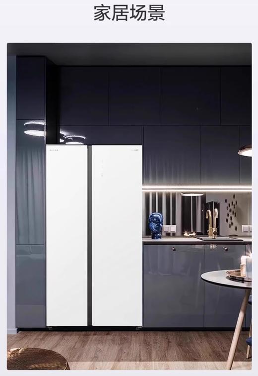 MeiLing/美菱家用双开门两门大容量冰箱 底部散热超薄嵌入式BCD-513WPBZ 商品图1