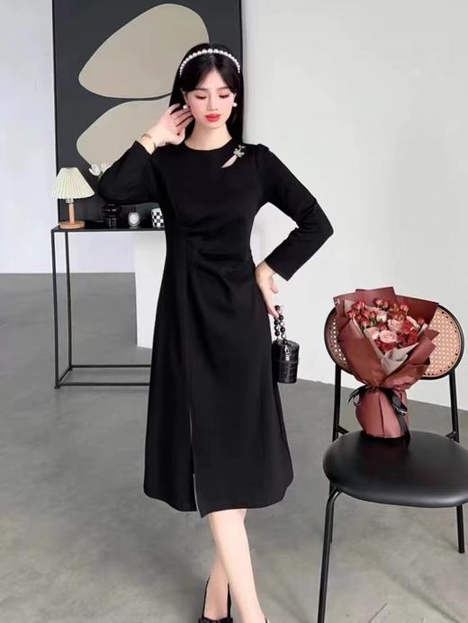 6.22断码清→蝴蝶仙子~秒杀款23B-815 镂空法式连衣裙-喜出 商品图0