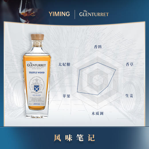 格兰塔雷特三桶单一麦芽苏格兰威士忌（2024版）44%vol 700ml 商品图2