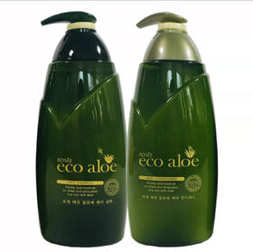 韩国 露姿伊蔻eco aloe芦荟水润去屑止痒洗发水/护发素-760ml