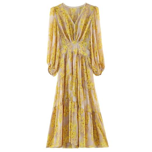 2024夏装新款高贵上档次女装中长款连衣裙气质收腰显瘦轻奢洋气女 商品图4