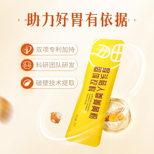 【猴头菇人参姜黄粉】农科院出品 每天两袋 养出好胃 20袋/盒 商品图4