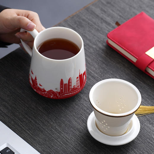 国风茶杯茶叶罐礼盒装 商品图4