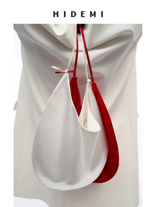 HIDEMI 【娜扎同款】昨日我是月亮系列极简流线感月牙包 中号/小号 商品图3