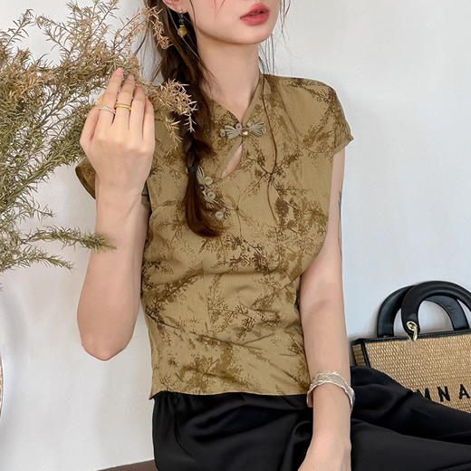 裁缝学苑AQ271新中式上衣女夏短袖衬衫纸样改良国风盘扣小衫版型 商品图4