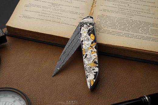 三希堂  现代刀系列  五鬼运财大马小折  未开刃 商品图6