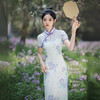 新中式国风，改良长款修身日常旗袍XL-24168 商品缩略图2