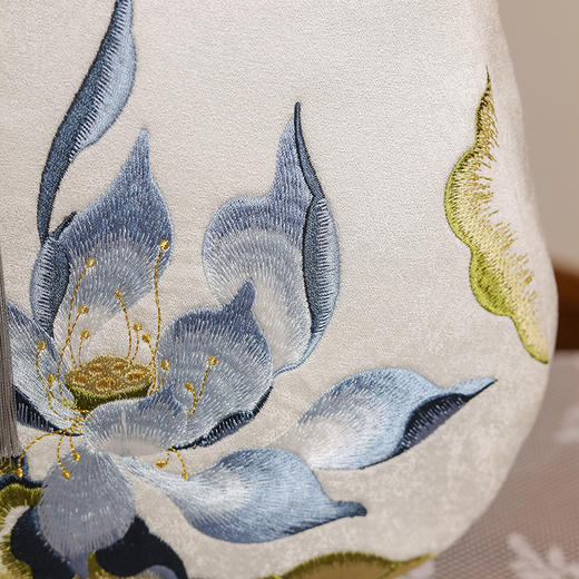 精美绣花手提包，中国风手提包绣花小方包JX-夏荷 商品图3