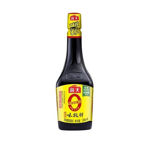 海天 0添加味极鲜酱油 380ml/瓶 商品图0