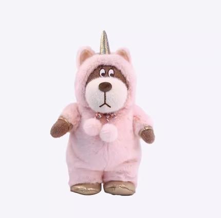 小熊汉斯-独角兽连体衣套装粉-S 商品图0