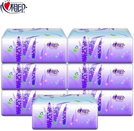 300张*6包/提【加量超值】心相印经典薰衣草抽纸3层*100抽/包 商品图0