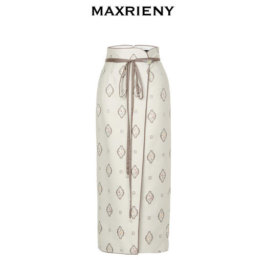 【商场同款】MAXRIENY月光旋裙仙美国风半裙23秋冬新款新中式裙子(货号:MC88SK513) 商品图4