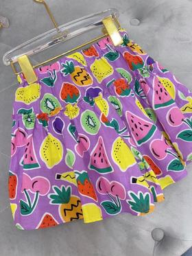 紫色水果小短裙