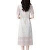 AHM-8266新中式白色改良版旗袍夏季新款高级感气质淑女中长裙 商品缩略图4