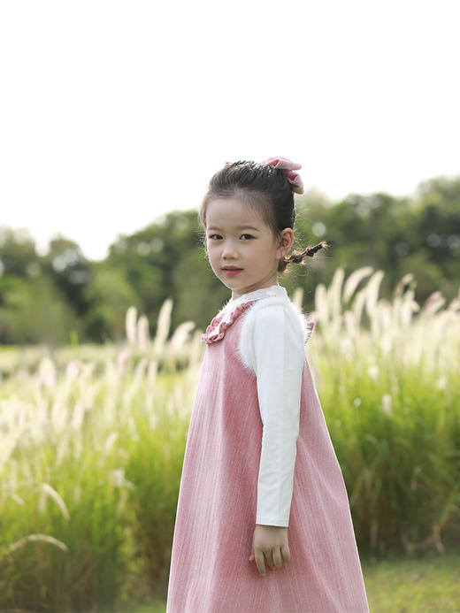 花边领针织长袖T恤 商品图2