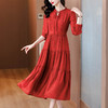 AHM-8265法式优雅红色大摆长裙夏季新款时尚高级感气质显瘦连衣裙 商品缩略图3