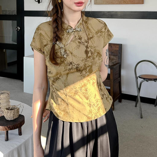 裁缝学苑AQ271新中式上衣女夏短袖衬衫纸样改良国风盘扣小衫版型 商品图2