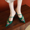 【预售5天】复古民族风，气质包头绣线拖鞋SLK&Y558 商品缩略图1