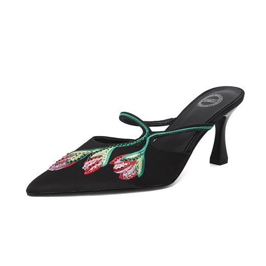 【预售5天】复古民族风，气质包头绣线拖鞋SLK&Y558 商品图13