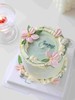 4寸刮刀花小清新蛋糕（只配餐盘，内有竹签固定，食用前请取出） 商品缩略图0