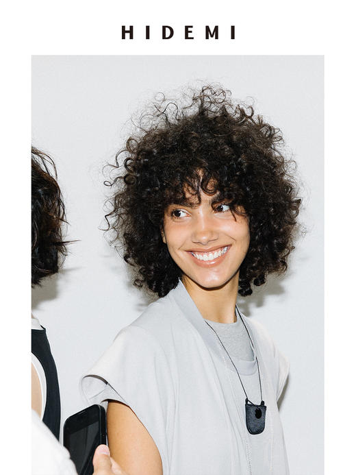 HIDEMI 极简圆领龟背感廓形落肩袖针织t连衣裙休闲感长裙 商品图7