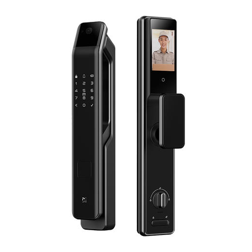 LR【德施曼Q3MPro指纹锁家用防盗密码锁全自动带屏幕可视猫眼】DSM 商品图0