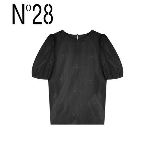 【破价】N°28 【那些花儿上衣】夏款圆领花朵图案小衫气质短袖T恤8A21S666 商品图2