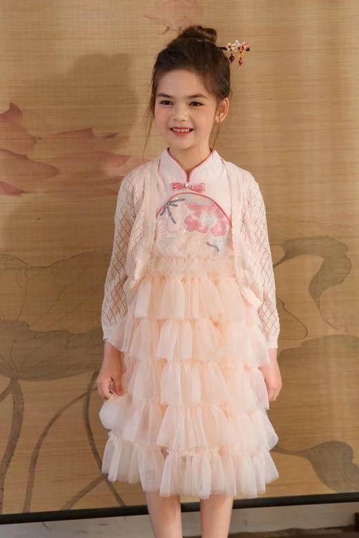 粉色菱格针织小开衫 商品图0