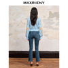【商场同款】MAXRIENY精致复古微喇牛仔裤2023秋冬新款开叉小脚裤(货号:MC88PA552) 商品缩略图3