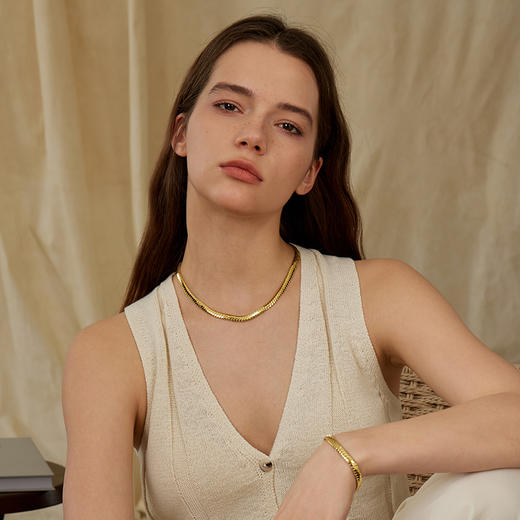 ARSIS｜自由搭配系列 宽蛇骨项链 商品图2