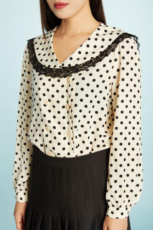 amadella 波点蕾丝花边上衣 11332 商品图3