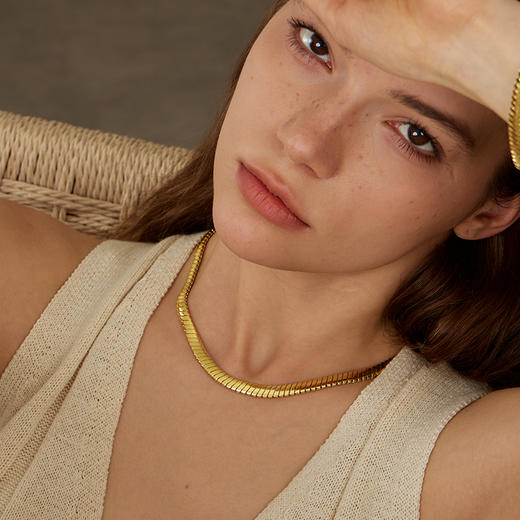 ARSIS｜自由搭配系列 宽蛇骨项链 商品图4