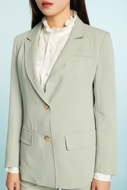 ESTELLICA 绿色修身西装长裤套装 11294 商品图3