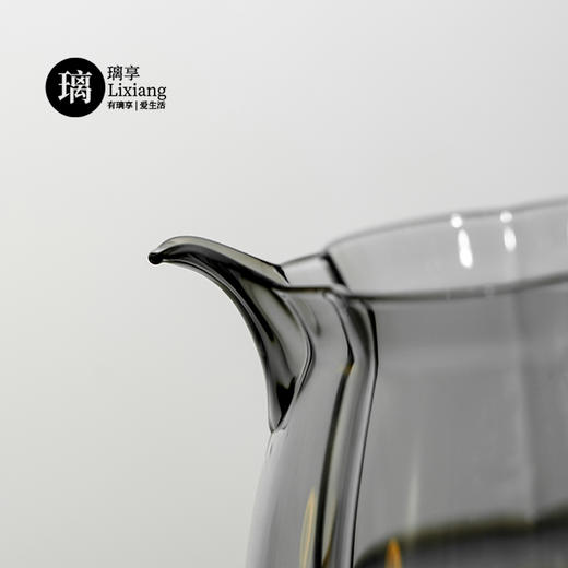 璃享 梅花玻璃公道杯高档茶具新款凤玉茶海单个加厚耐热高级分茶器茶漏 商品图14