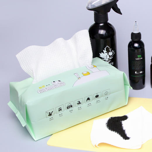 60抽纹身绵柔纸抽纹身擦拭清洁用品干湿两用惊蛰刺青器材 商品图5