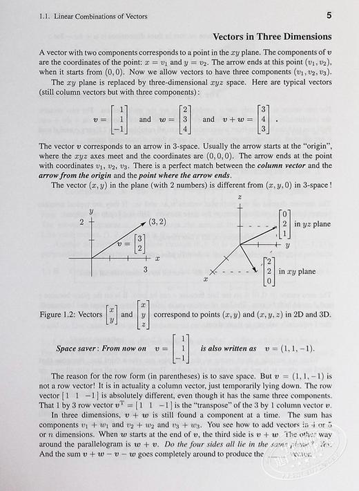 【中商原版】威廉 吉尔伯特 斯特朗 每个人的线性代数 Linear Algebra for Everyone 英文原版 Gilbert Strang 数学 商品图7