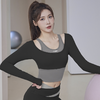 新款瑜伽服运动套装，带胸垫跑步速干紧身运动套装长袖健身服 商品缩略图3