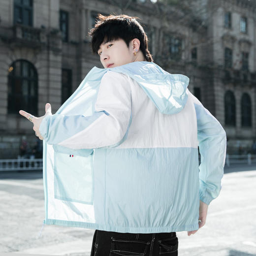 【防晒衣】【新款DSL】大依优型大码连帽外套皮肤衣防晒外套男宽松加肥加大码上衣夹克薄款 商品图1