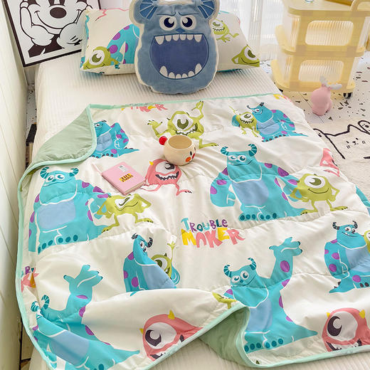 【整张羽丝棉填充，轻薄不压身~！】水洗棉儿童空调被A类卡通迪士妮夏被，洛卡棉夏凉被子幼儿园夏被，手感细腻柔软，呵护您的美好睡眠-QQ 商品图13
