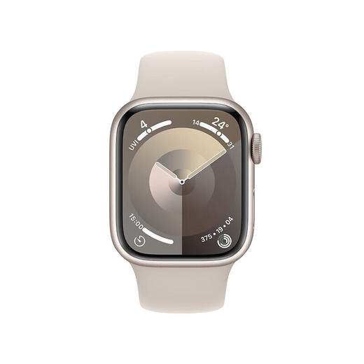 苹果 Apple Watch Series9铝金属表壳智能手表 【运动型表带S/M】 41毫米 GPS款 铝金属 商品图1