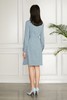 Le Malene 本布腰带收腰蓝色连衣裙 11282 商品缩略图2