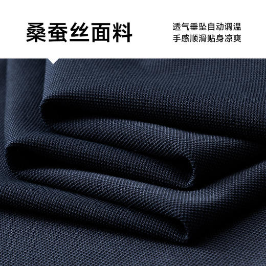 【桑蚕丝】【DWP】大依优型大码短袖Polo衫翻领加肥加大男士大号弹力透气舒适夏季半袖 商品图2