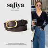 Safiya/索菲娅简约百搭2023新款二层牛皮百搭针扣女腰带牛仔裤腰带皮带皮带SF505011Y 商品缩略图2