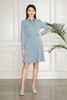 Le Malene 本布腰带收腰蓝色连衣裙 11282 商品缩略图0