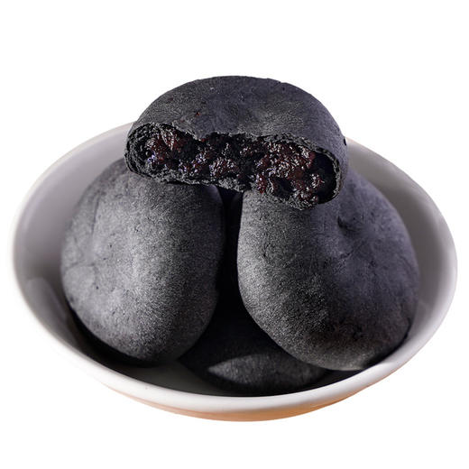 严选 五黑桑葚紫米饼无蔗糖营养早餐休闲零食夹心饼1包约20g 商品图2