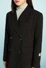 ESTELLICA 直身双排扣黑色西装外套 11265 商品缩略图3