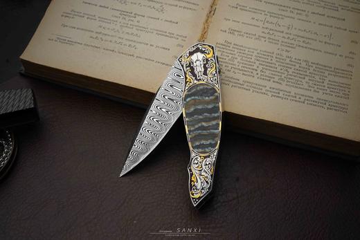 三希堂 现代刀系列 雪域牛头  未开刃 商品图7