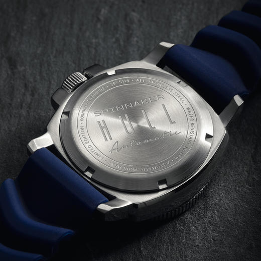 新款SPINNAKER三角帆自动机械潜水手表HULL虎眼青金石限量版5114 商品图4