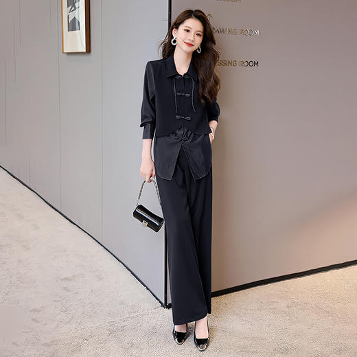 新中式西装，防晒宽松减龄西服西裤两件套HR-KJFA860 商品图8
